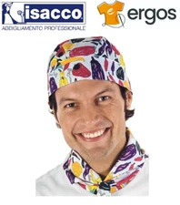 Isacco BANDANA Fancy Pepper Unisex Kitchen Work 100% Cotton Chef Uniform