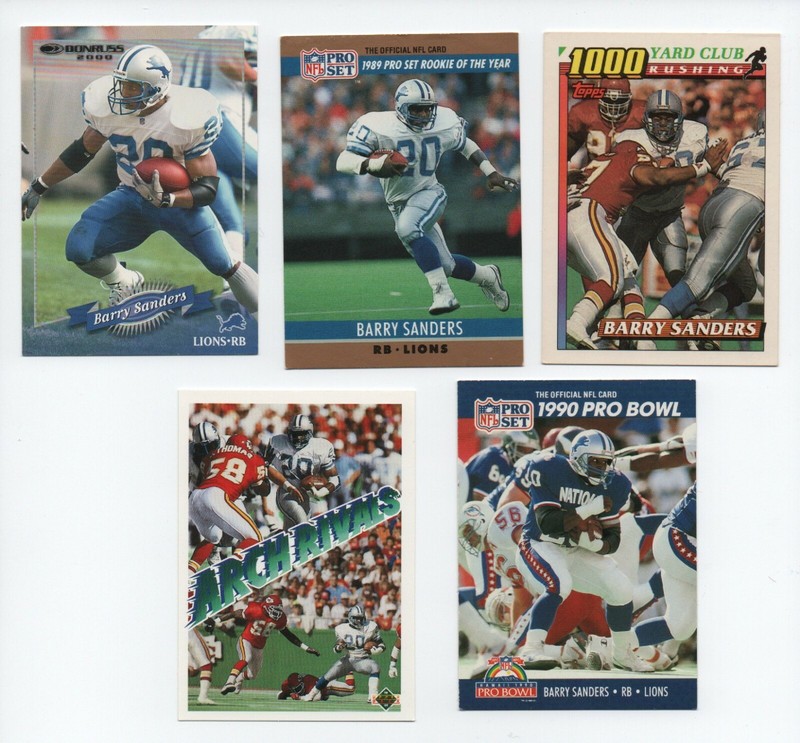 OKLAHOMA STATE COWBOYS DETROIT LIONS HALL OF FAMER BARRY SANDERS LOT