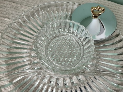 Kromex #1307 Divided Serving Dish - Picture 2 of 6
