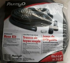 Universal  Discharge Hose Kit 24 FT Water Drain FITS 1-1/4 1-1/2 Adopters Clamp