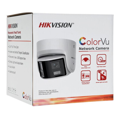 Hikvision DS-2CD2347G2P-LSU/SL 4MP 180° Panoramic IP Camera ColorVu 2-Way Audio