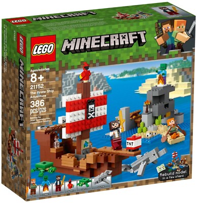 LEGO Minecraft: Pirate Ship (21152) for sale online | eBay