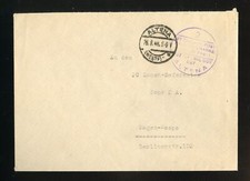 ALTENA BRIEF 26.8.1946 BY CIVILIAN POST PORTO FREI gepr&uuml;ft ARENZ (963837)