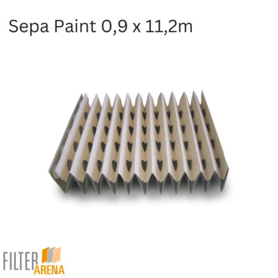 Sepa Paint 0,9x11,2m Filter ideal für Absauggeräte Faltkartonfilter Kartonfilter