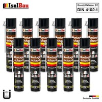 Bauschaum Montageschaum Mit AussprüHrohr 11 X 750 Ml Pu Schaum Fenster Schaum