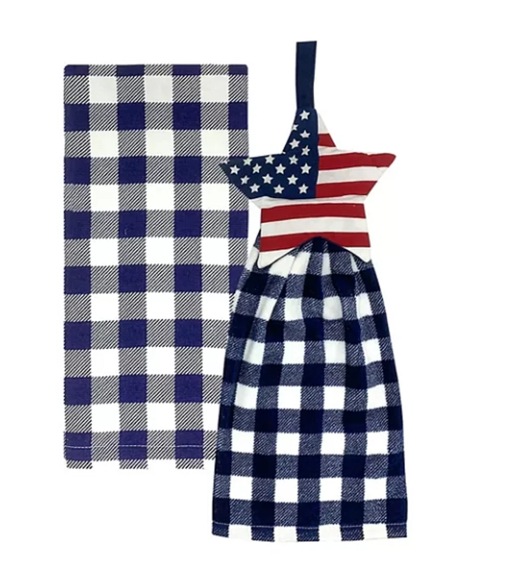 Tie top kitchen towel deals