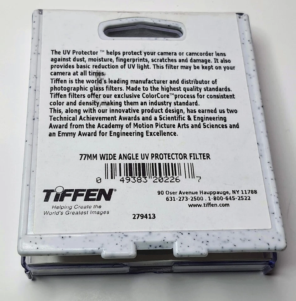 Genuine Tiffen 77mm Wide Angle Glass Lens Filter 77 mm UV Protection - Image 2 of 2