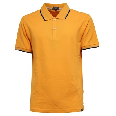 8169K polo uomo GEOX SLIM FIT yellow garment dyed polo t-shirt man