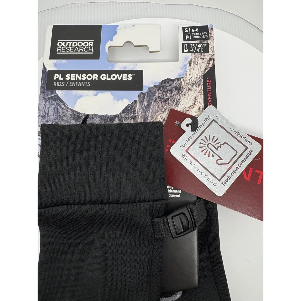 Research Kids PL 传感器手套手机触摸屏兼容黑色 S 码 — 第 3/4 张图片
