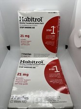 2 Habitrol Nicotine Transdermal System Patch 21 mg Stop Smoking Aid Step 1 P3
