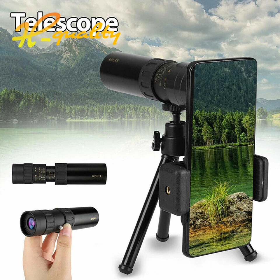 4K 10-300X40mm Super Telephoto Zoom Monocular Telescope Portable 3 Sizes - Image 4 of 4