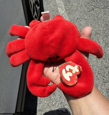 Ty Beanie Babies Red Digger Crab 3rd Generation/ 1st Tush 3/1 Rare