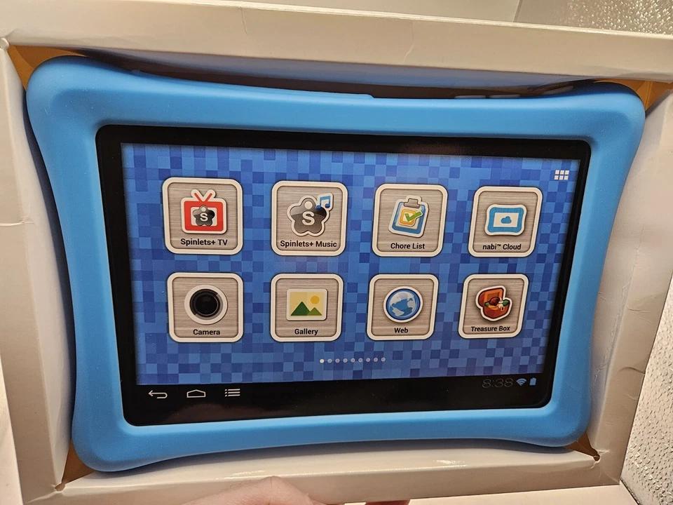 Parachoques Nabi 2 con placa de identificación personalizable de Fuhu, Inc (azul) nueva caja abierta  Foto 4 de 4