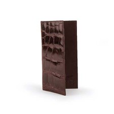 Ferrini Alligator Checkbook Cover Nicotine