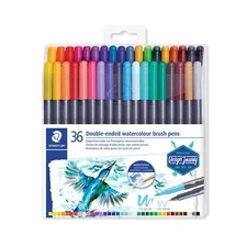 3001 Tb36 St Doubleended Watercolour Brush Pen 36 Count pack Of 1 Multicolor