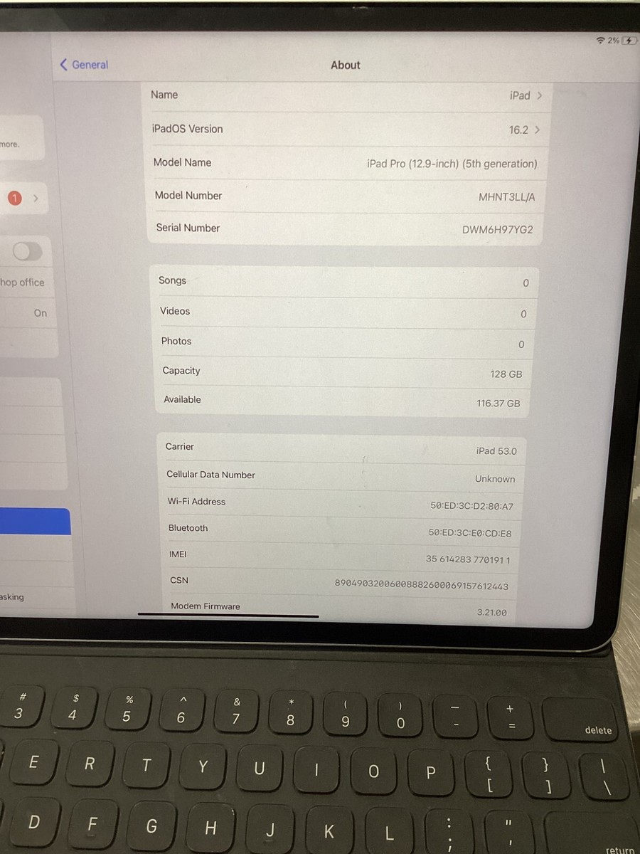 Apple iPad Pro MHNT3LL/A (12.9″) 8GB, 128 GB Liquid Retina XDR