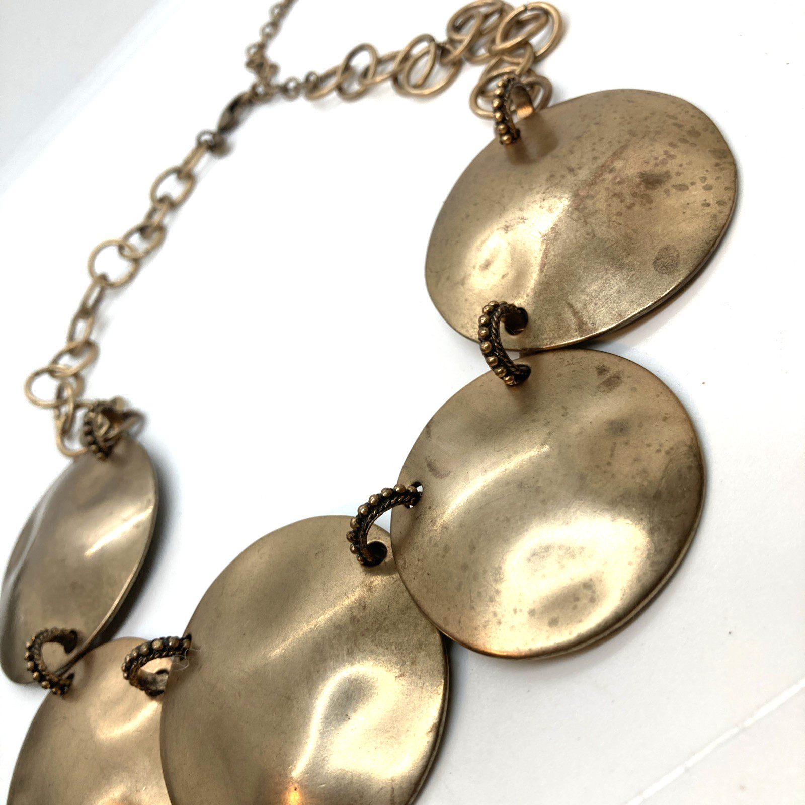 Large Bold Chico’s 22" Adjustable Statement Neckl… - image 10