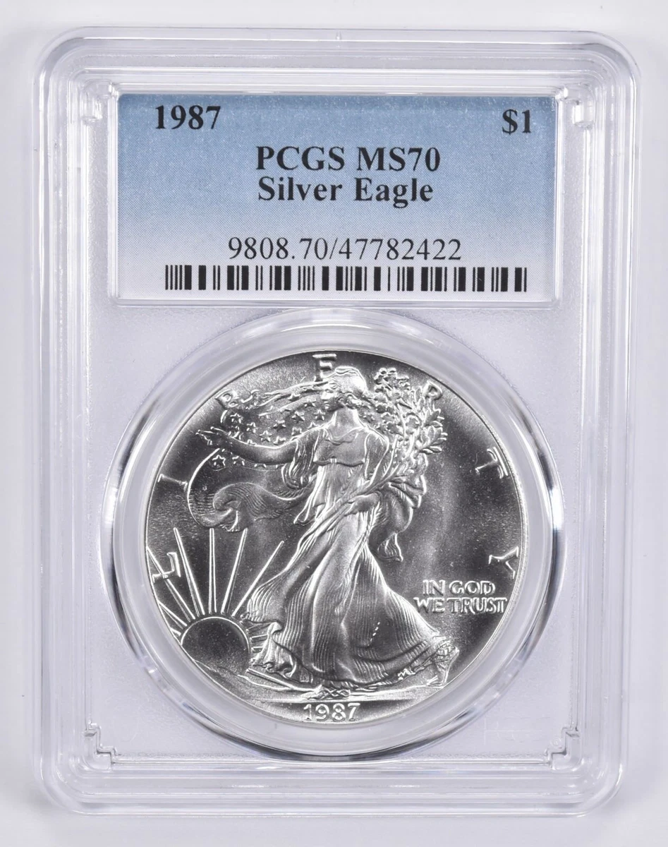 American Eagle MS 70 Graded 1987 Silver Bullion Coins for sale | eBay