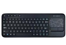 Logitech K400r Wireless Touch Keyboard with Touchpad Black No Battery Cover