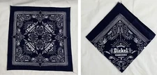 New George Dickel Tennessee Whisky Bandana Blue 21 x 21