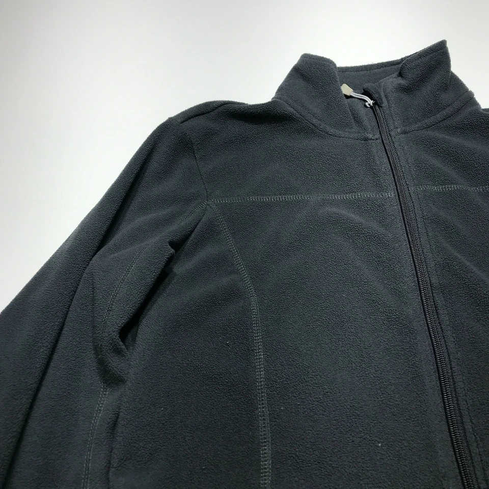Danskin Now Jacket Womens Size XS (0-2) Gray Fleece Full Zip 2 Front Pockets - Image 2 of 4
