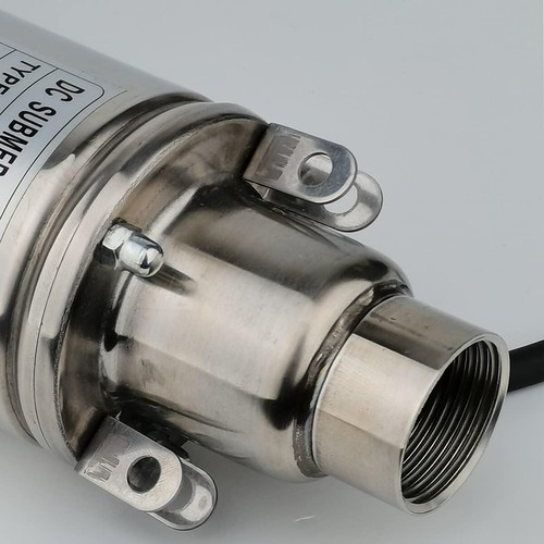 Pompa sommersa per pozzi profondi 24V inox 3" foro 260W solare DC per irrigazione - Foto 3 di 10