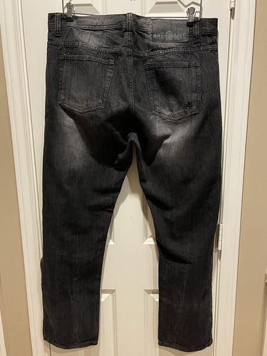 Akademiks Jeanius Akdmks 38 X 32 Black 