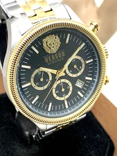 Versus by Versace Men's Watch VSP970221 Quartz Chronograph Two Tone Steel