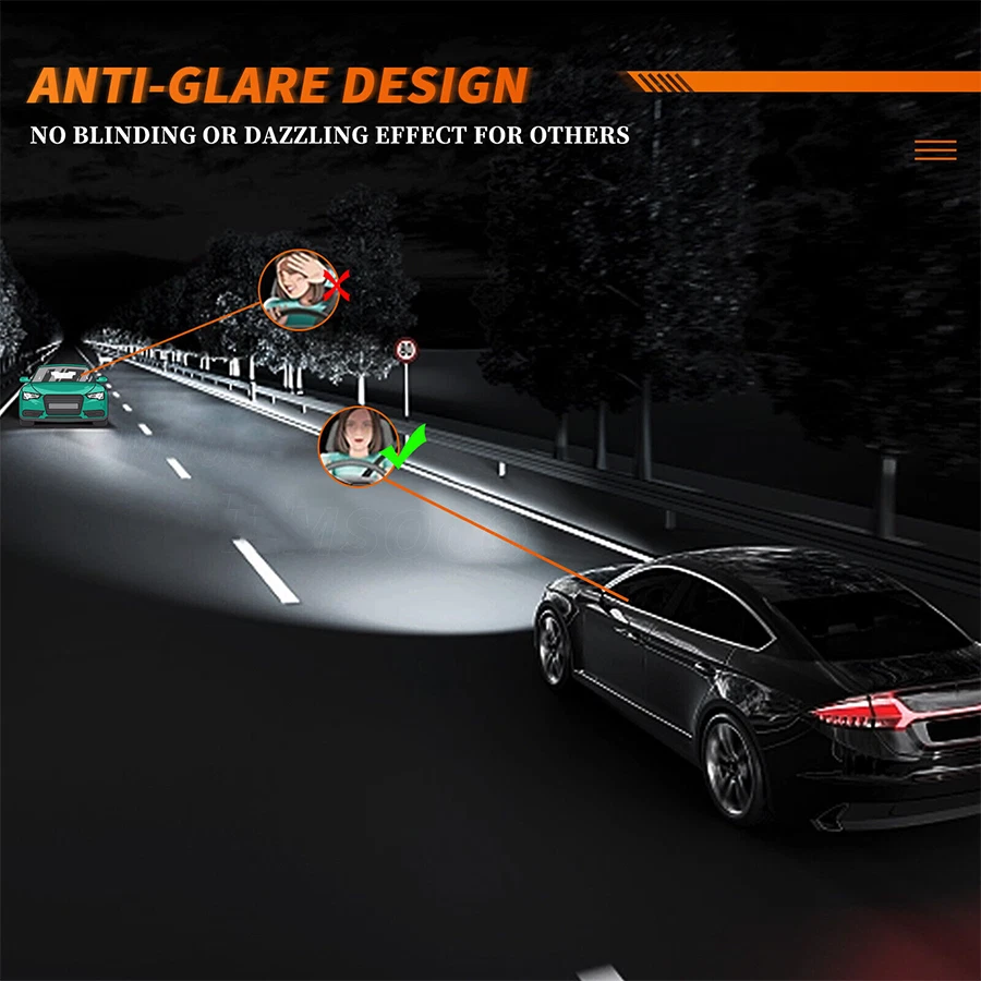 KITS combo de lâmpadas de neblina para faróis de LED para Toyota Corolla 2001-2004 10000K - Imagem 4 de 4