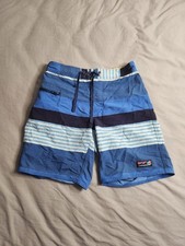 Patagonia Wavefarer Board Shorts Mens Size 30 Blue White Black Striped 86622 NEW