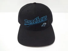 VTG NFL Carolina Panthers Spellout Snapback Hat Twins Enterprise NWT Wool Blend