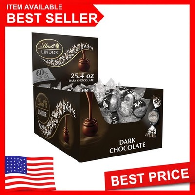 Lindt Lindor Dark Chocolate Truffles 60 Pieces, Premium Box