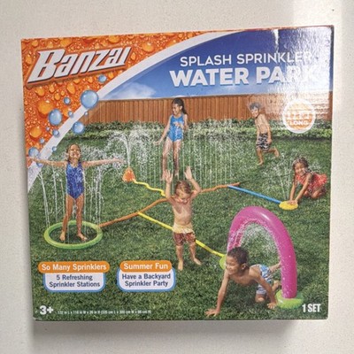 Banzai Splash Water Sprinkler Park, 132x118x26in, PVC, Multicolor, 91294