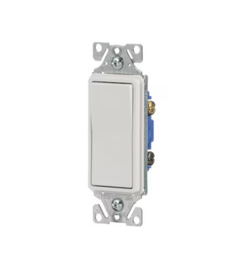 Eaton 7503W White 3 WAY 15 Amp Decorator Switch Decora Rocker 120/277 BULK *NEW*
