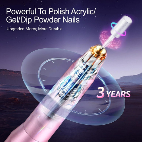 Melodybetty Electric Nail Drill, Professional Acrylic Nail Drills Machine for Ge - Picture 2 of 12