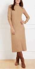 Talbots Rib Mockneck Midi Sweater Sweater Dress Preppy Casual Office New XL READ