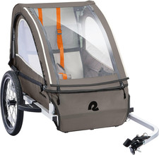 Rover plus Foldable Bike Trailer for Kids, Single/Double Passenger Child Bike Tr