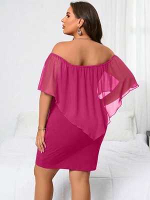 slim fit dress slacks Asymmetric Ruffle Hem Mini Dress