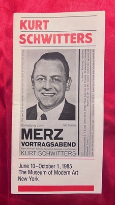Kurt Schwitters MERZ MoMA 1985 Exhibition Brochure NYC Dada Bauhaus Art