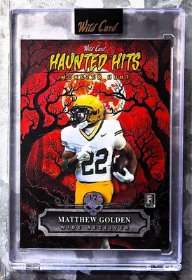 Matthew Golden 2025 Wild Card Haunted Hits Monster Hunt Kaleidoscope 1/2 RC Red