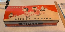 Vintage 1950's Zipees Slider Skates in Original Box, Sliding, Skating