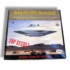 Testors Area S4 UFO Revealed! 1:48 13” Spacecraft Alien Kit #576 1994 NOS