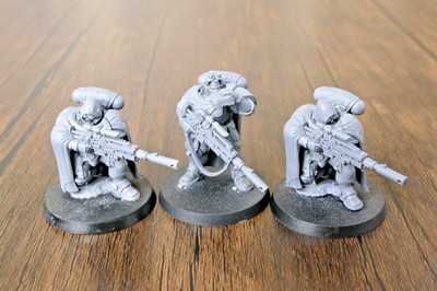 Warhammer 40k Space Marines Primaris Eliminators Lot of 3 Assembled Unpainted