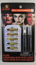 Happy Halloween Pencil  Crayon Makeup Kit, Assorted 0.03 oz 