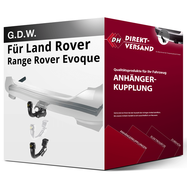 für Range Rover Evoque Typ L551 (G.D.W.) AnhäNgerkupplung Vertikal Abnehmbar Neu-image