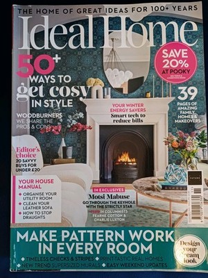 Ideal Home Magazine Nov 22.  50+ Ways To Get Cosy In Style and much more 