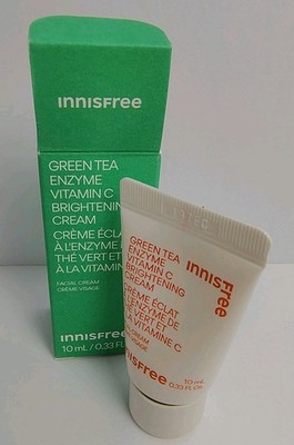 New In Box Green Innisfree Facial Cream 10mL/.33 FL. OZ. Brightening Skin Care