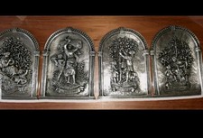 Zinnbilder 4 Jahreszeiten Wandbild Set  