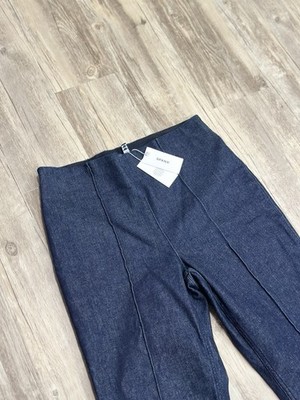 Spanx Denim Demi Boot Raw Indigo Jeans Pintuck Pants 21161Q Petite Large NEW!