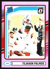 Tejhaun Palmer 2024 Donruss Optic Pink Rated Rookie RC Arizona Cardinals No.384